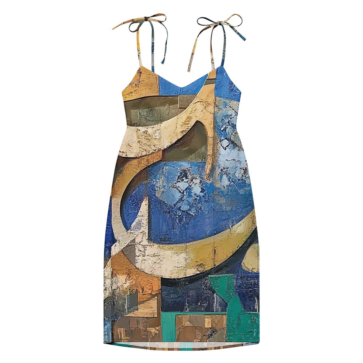 Tie-Strap Midi Dress — Wearable Art by Ahmed Allawimy art Allawimy art Allawi
