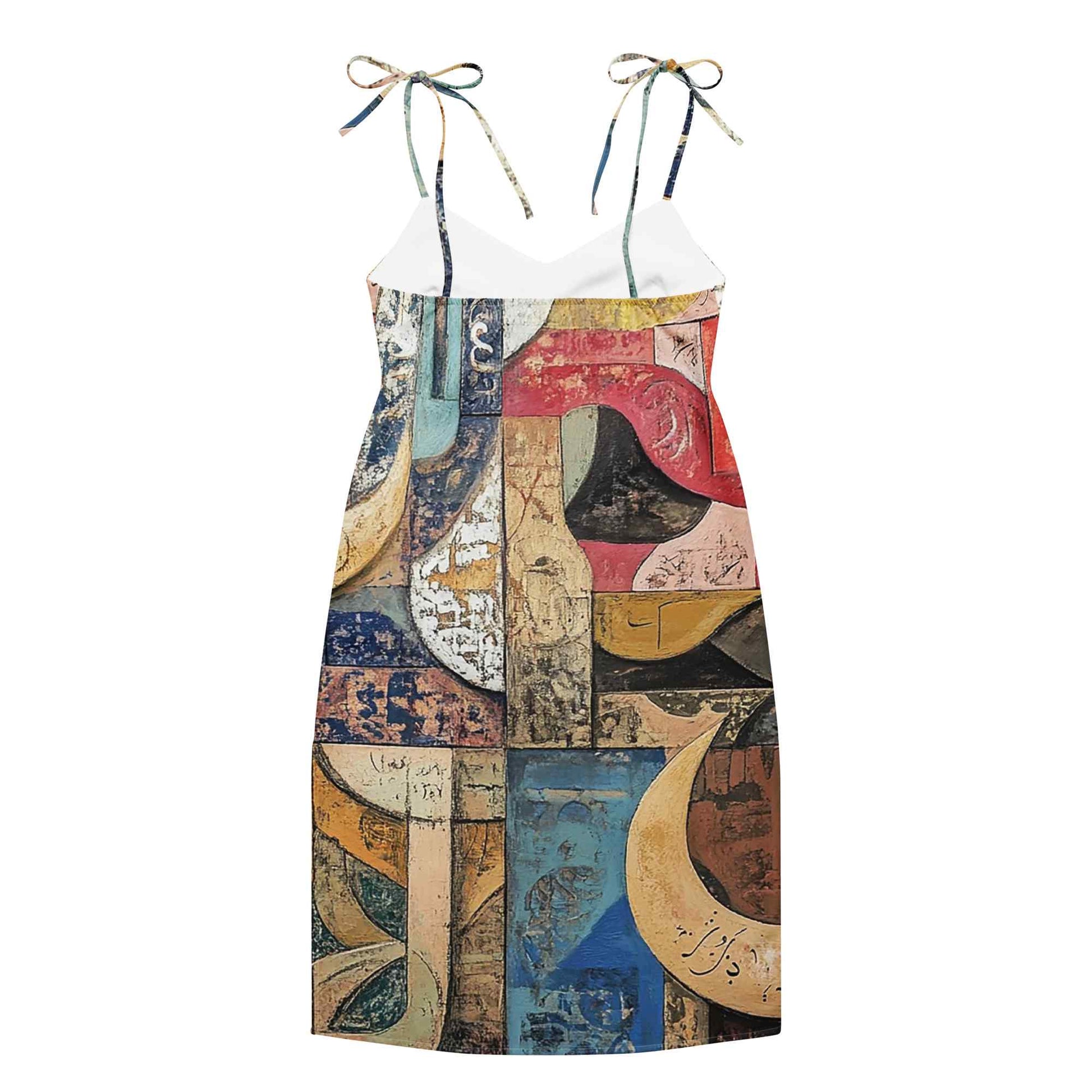 Tie-Strap Midi Dress — Wearable Art by Ahmed Allawimy art Allawimy art Allawi
