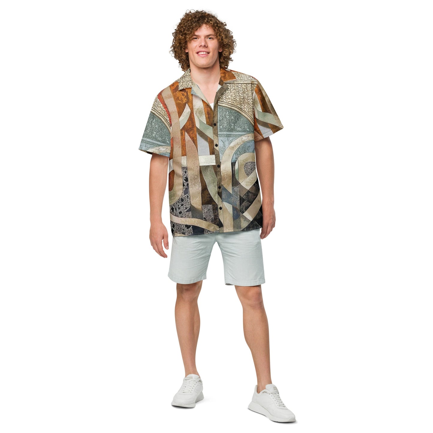 Unisex button shirtmy art Allawimy art Allawi
