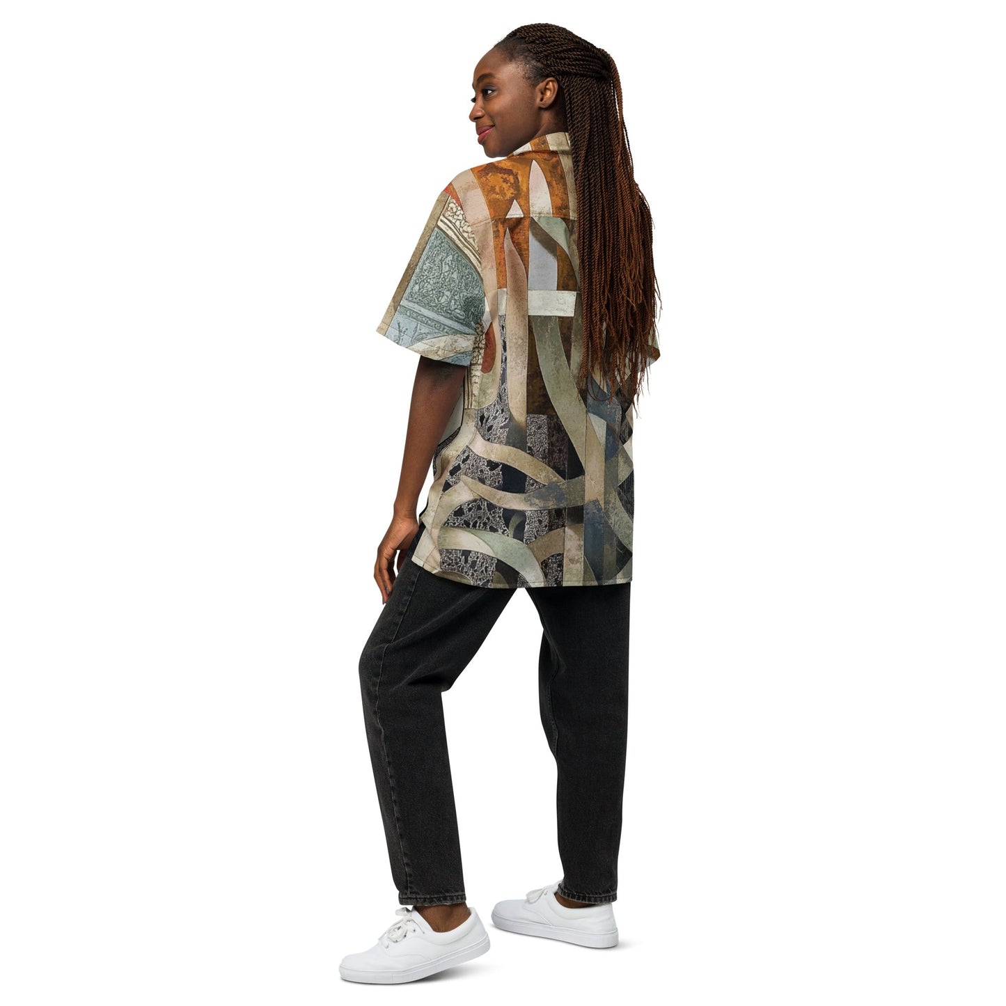 Unisex button shirtmy art Allawimy art Allawi