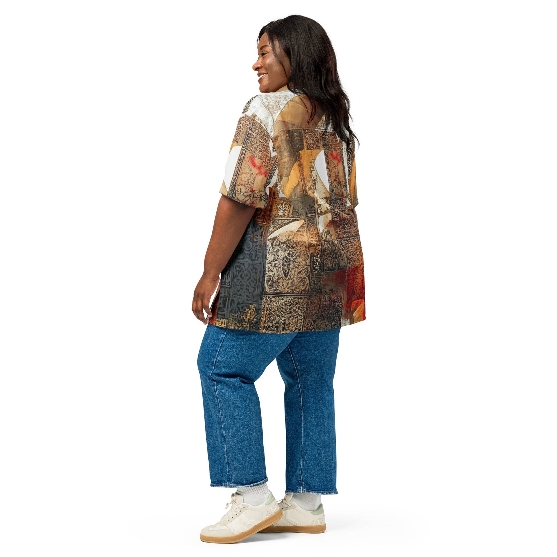 Unisex button shirtmy art Allawimy art Allawi