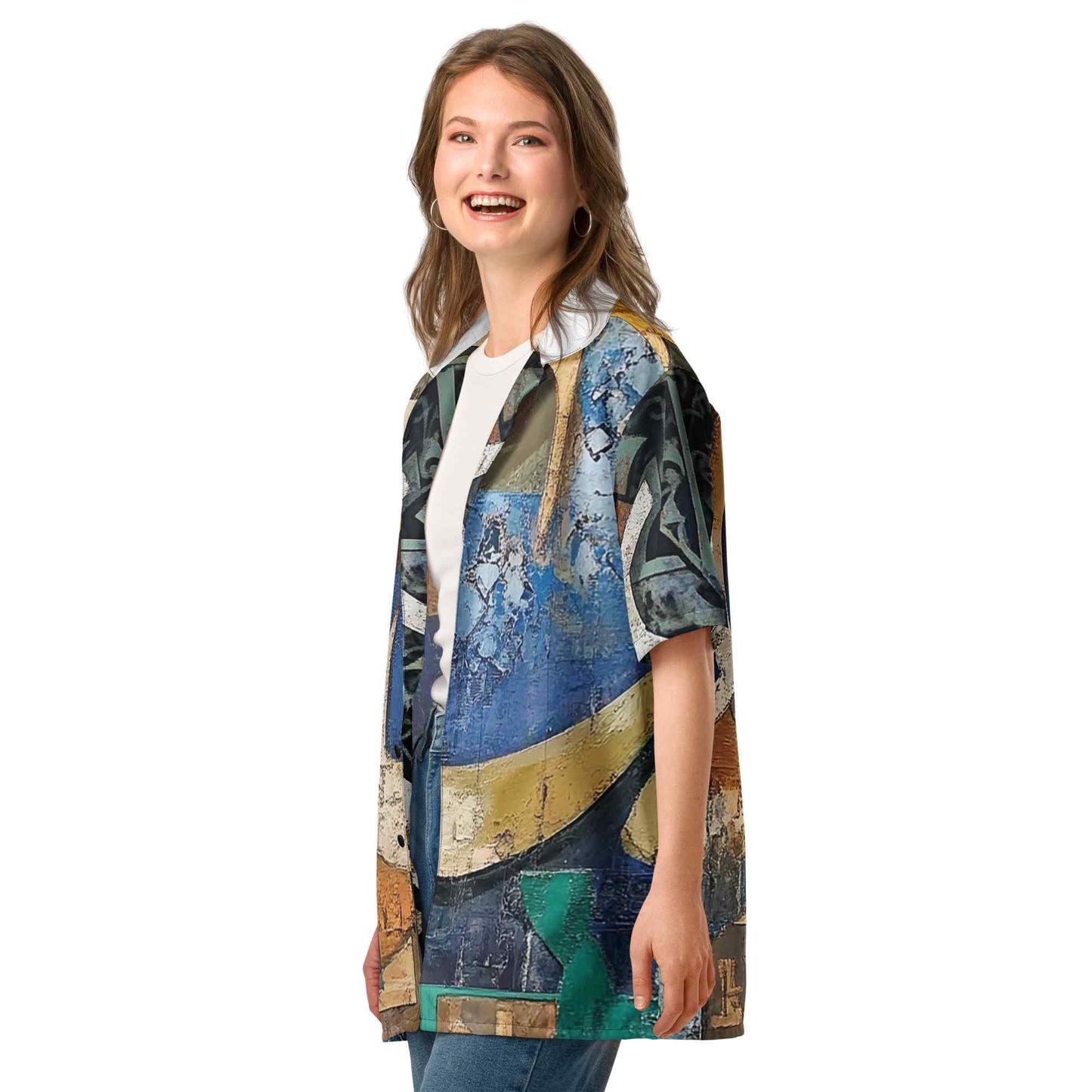 Unisex Button Shirt — Wearable Art by Ahmed Allawimy art Allawimy art Allawi