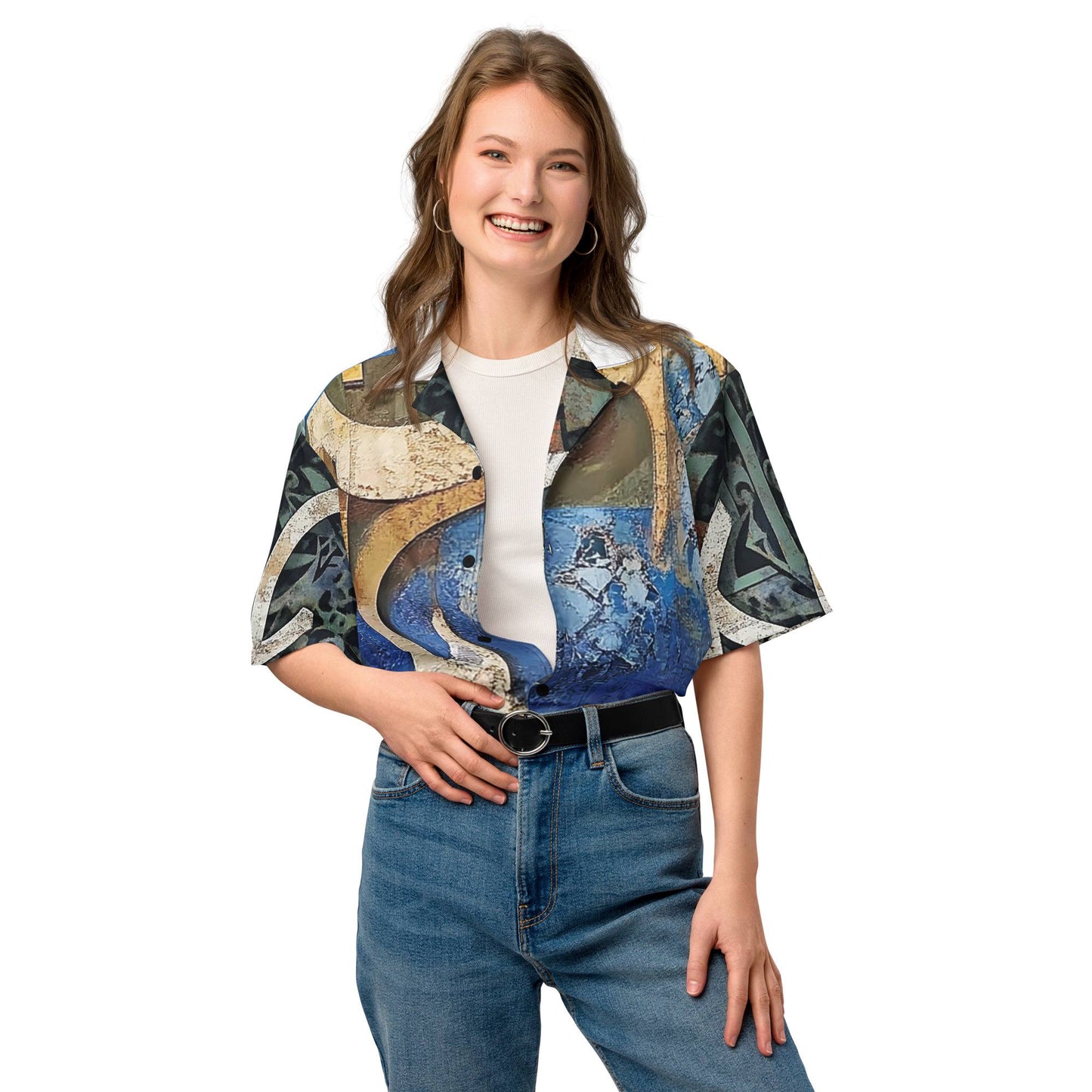 Unisex Button Shirt — Wearable Art by Ahmed Allawimy art Allawimy art Allawi