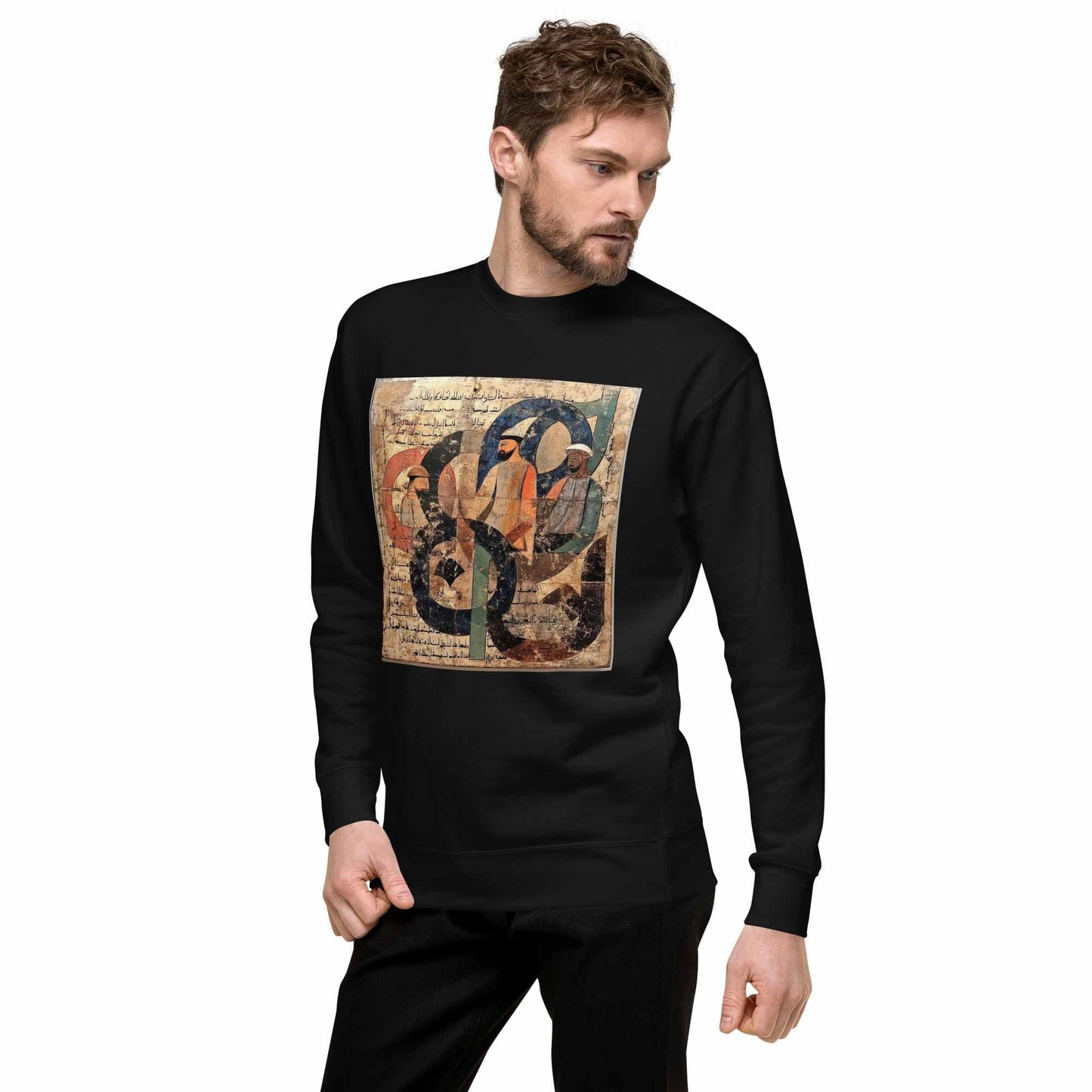 Unisex Premium Sweatshirt — Wearable Art by Ahmed Allawimy art Allawimy art Allawi