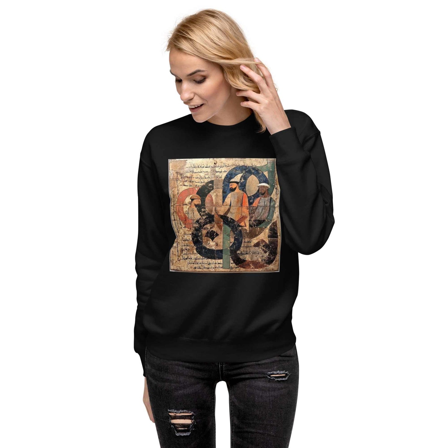 Unisex Premium Sweatshirt — Wearable Art by Ahmed Allawimy art Allawimy art Allawi