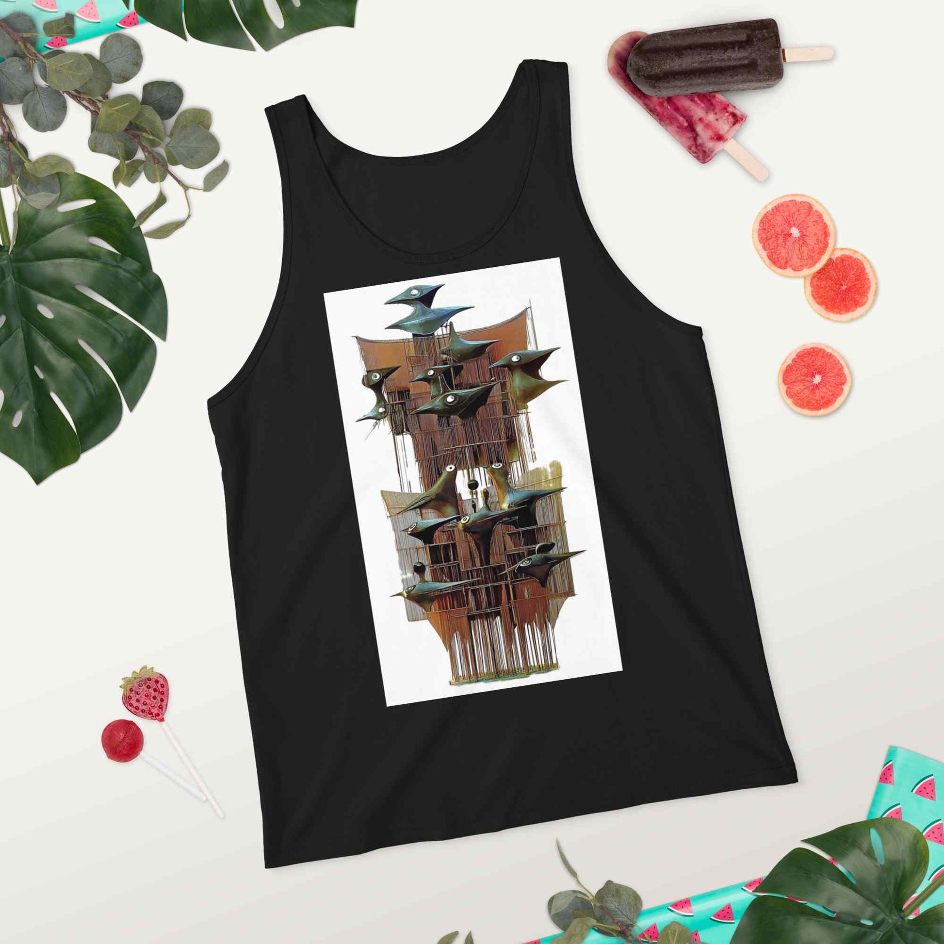 Unisex Staple Tank Top — Wearable Art by Ahmed Allawimy art Allawimy art Allawi