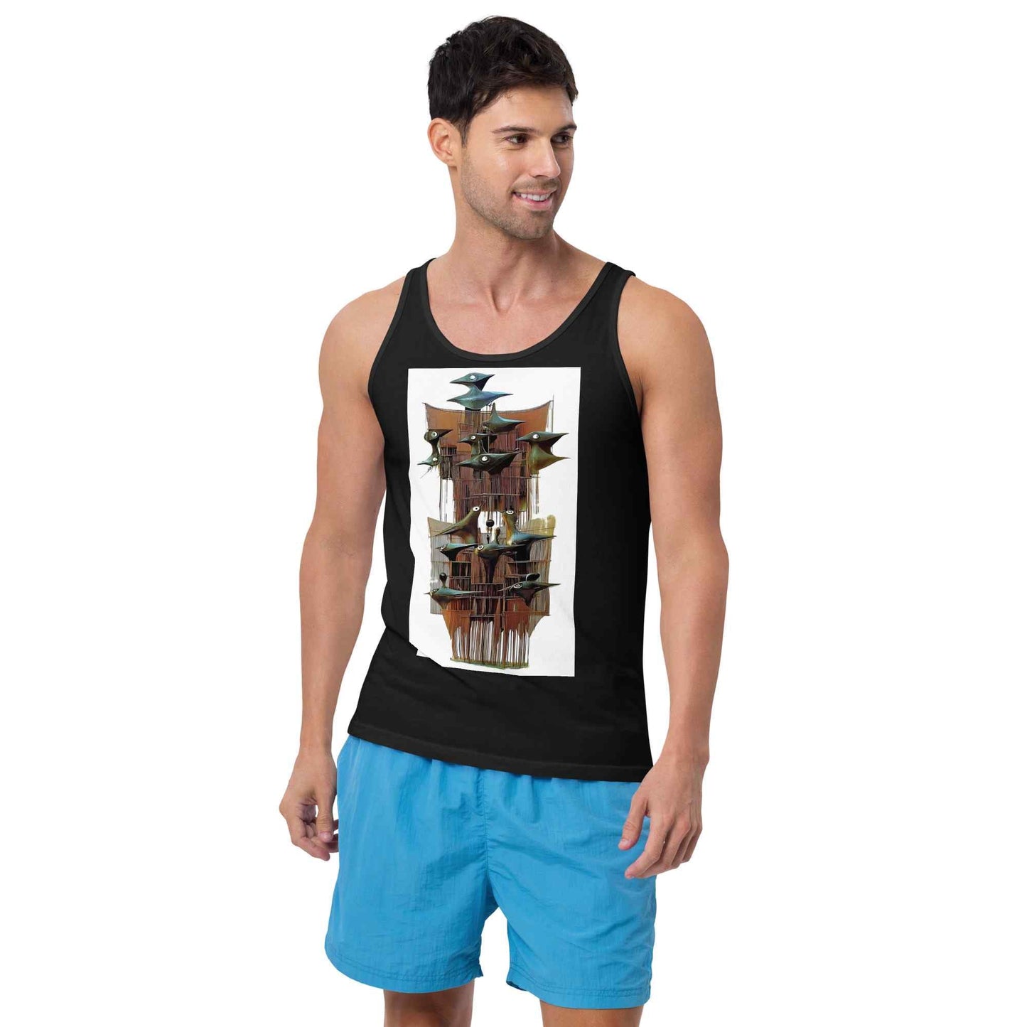 Unisex Staple Tank Top — Wearable Art by Ahmed Allawimy art Allawimy art Allawi