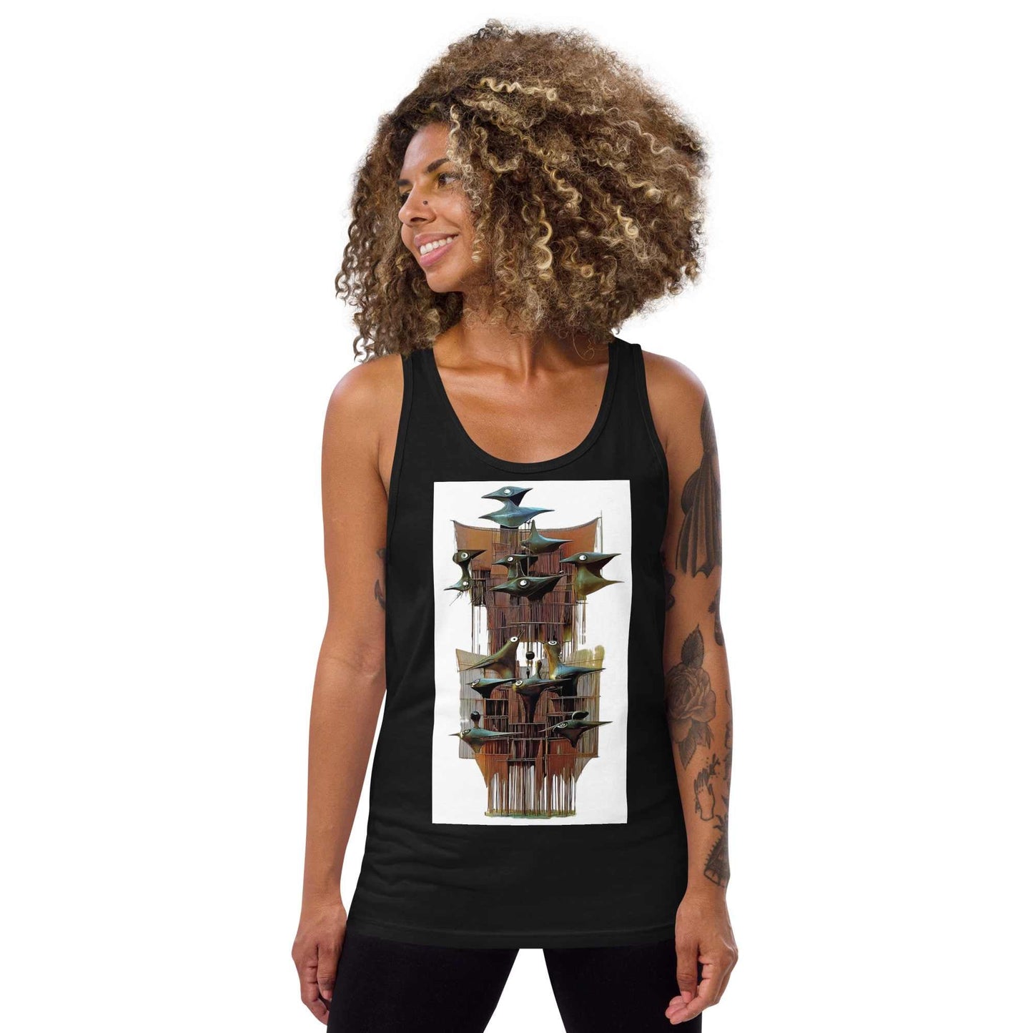 Unisex Staple Tank Top — Wearable Art by Ahmed Allawimy art Allawimy art Allawi