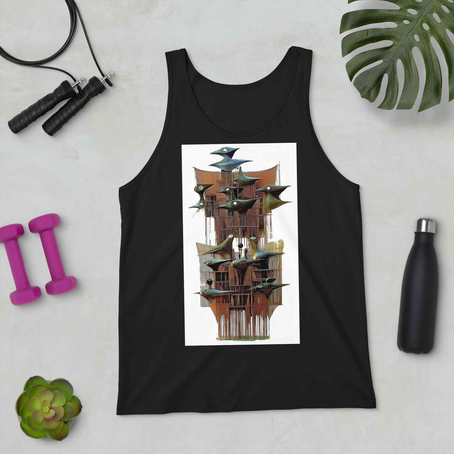 Unisex Staple Tank Top — Wearable Art by Ahmed Allawimy art Allawimy art Allawi