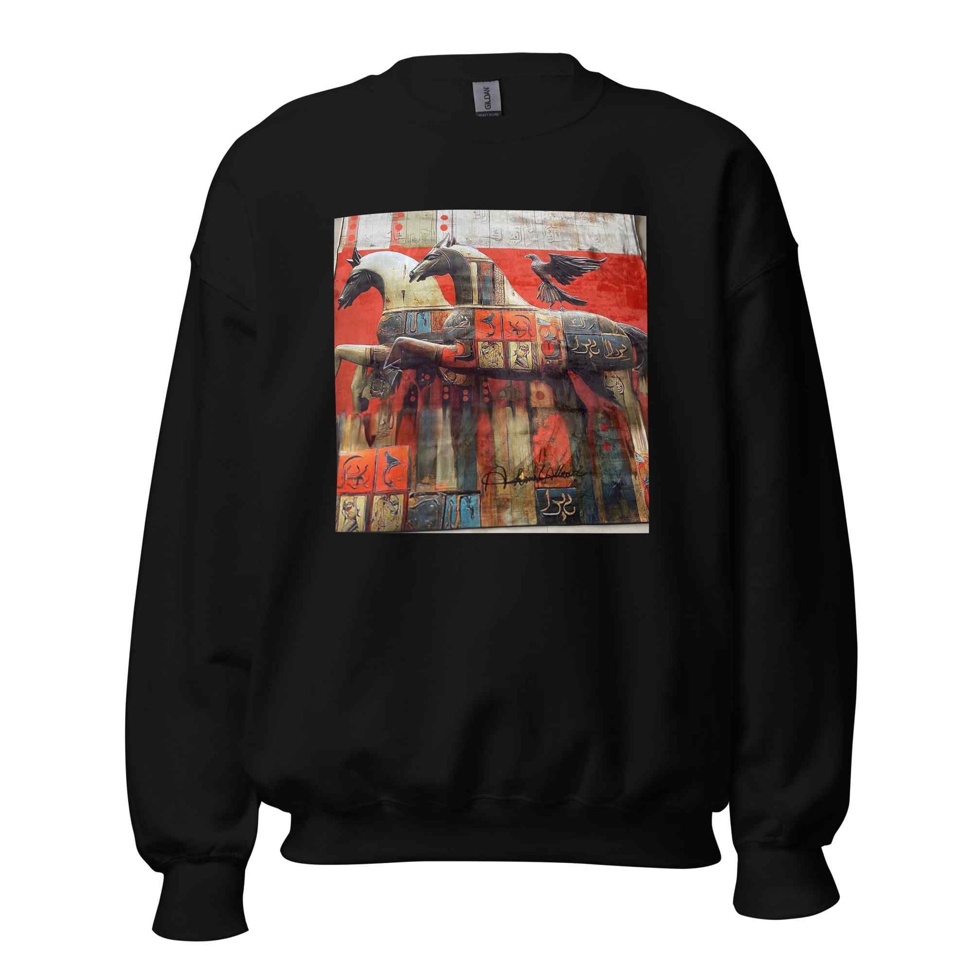 Unisex Sweatshirt — Wearable Art by Ahmed Allawi (Classic Crew)my art Allawimy art Allawi