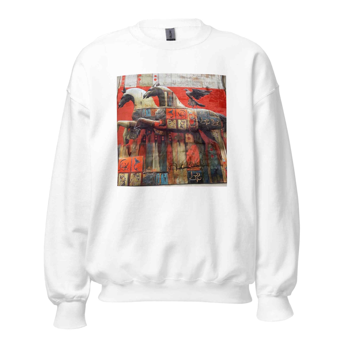 Unisex Sweatshirt — Wearable Art by Ahmed Allawi (Classic Crew)my art Allawimy art Allawi