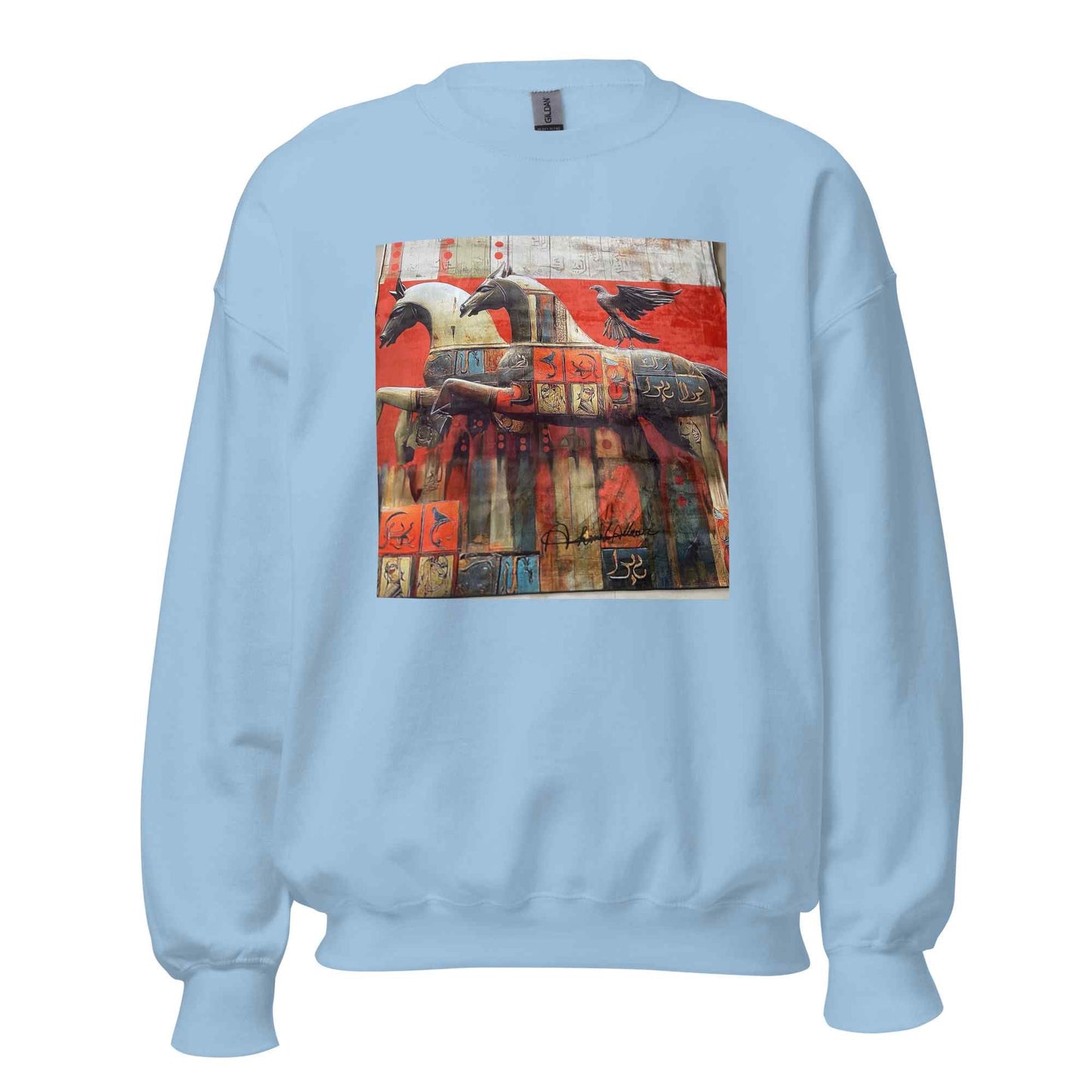 Unisex Sweatshirt — Wearable Art by Ahmed Allawi (Classic Crew)my art Allawimy art Allawi