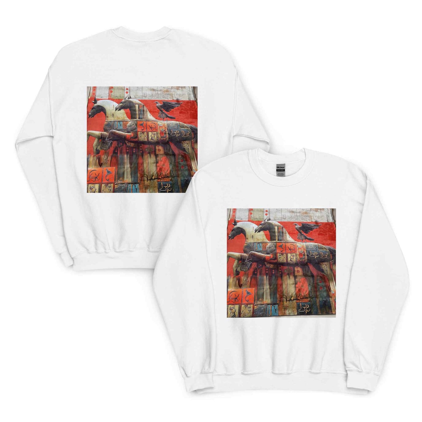 Unisex Sweatshirt — Wearable Art by Ahmed Allawi (Classic Crew)my art Allawimy art Allawi