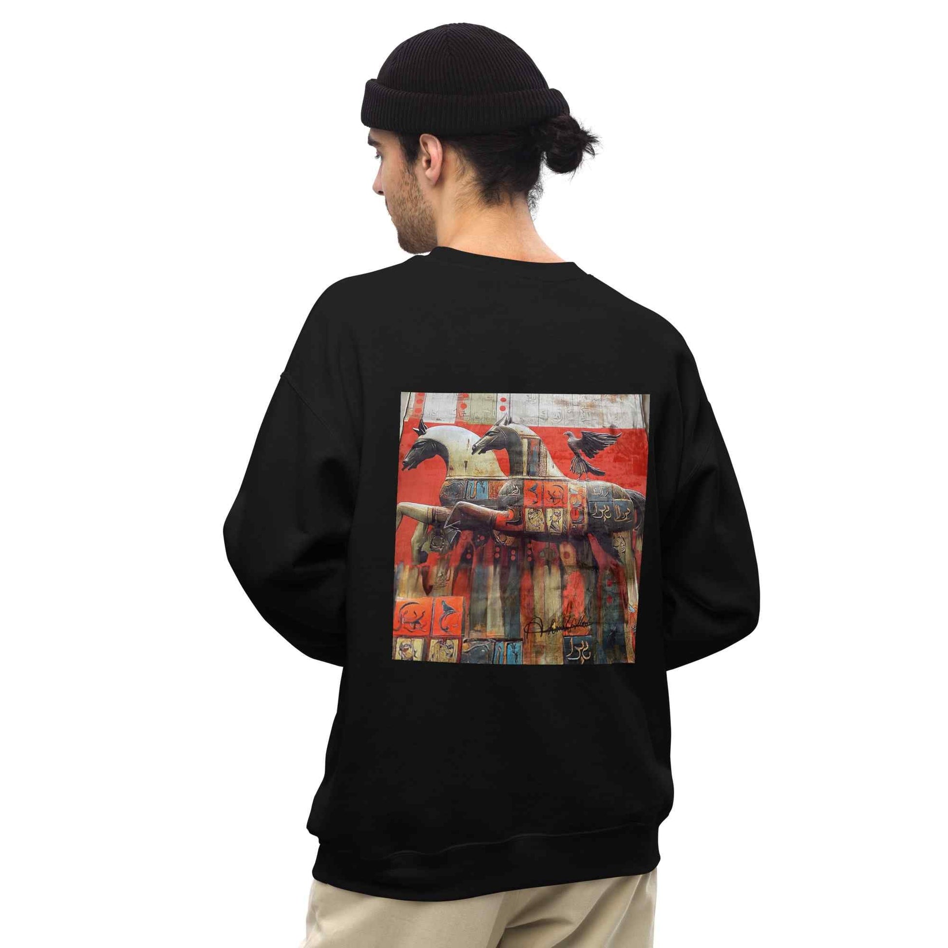 Unisex Sweatshirt — Wearable Art by Ahmed Allawi (Classic Crew)my art Allawimy art Allawi