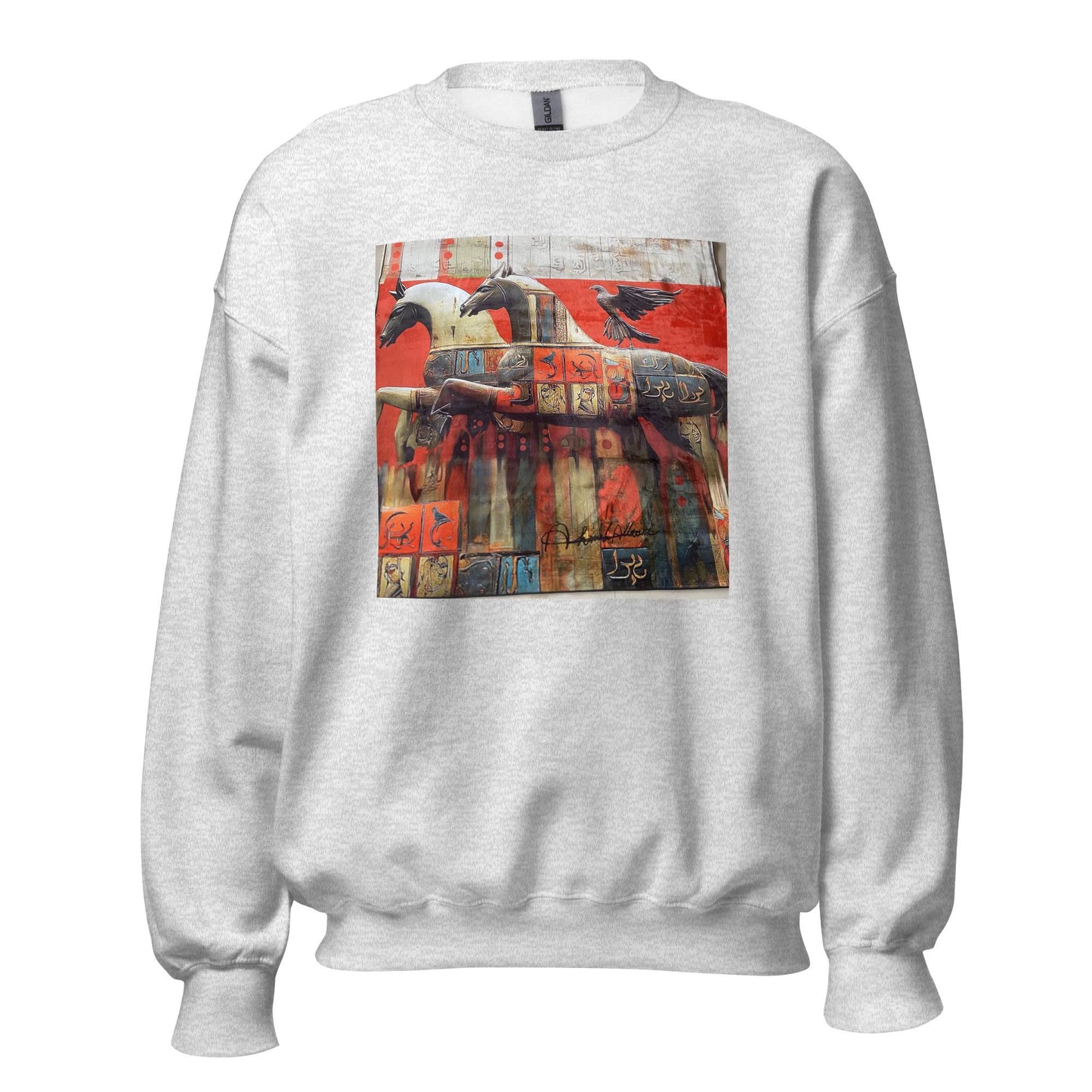 Unisex Sweatshirt — Wearable Art by Ahmed Allawi (Classic Crew)my art Allawimy art Allawi