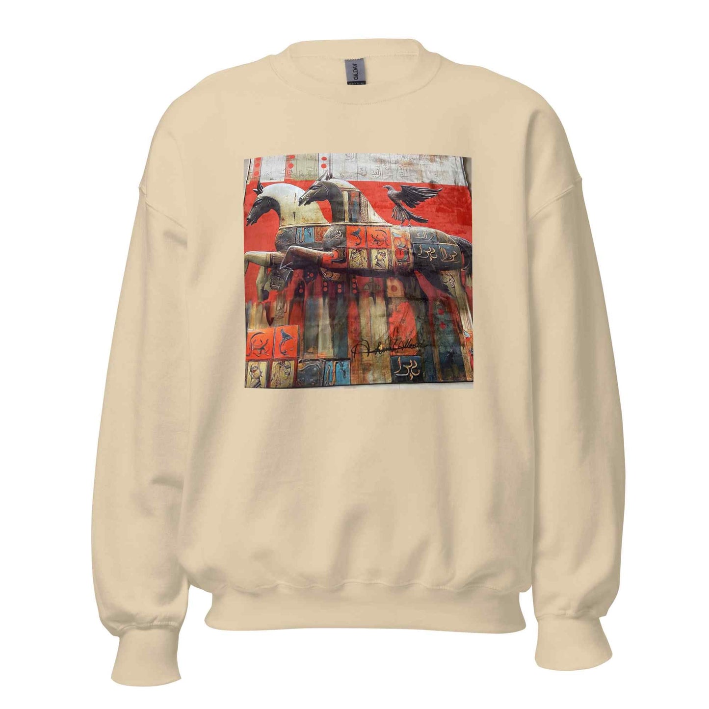 Unisex Sweatshirt — Wearable Art by Ahmed Allawi (Classic Crew)my art Allawimy art Allawi