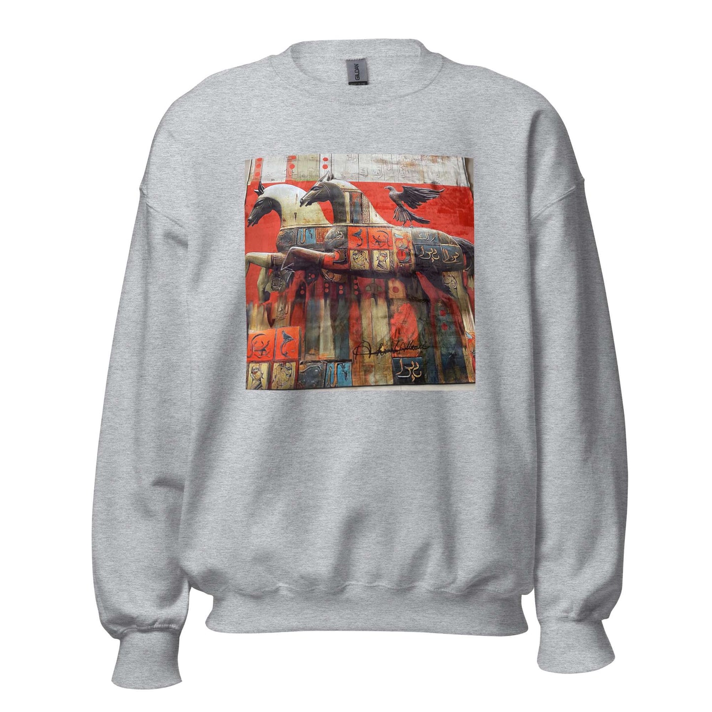 Unisex Sweatshirt — Wearable Art by Ahmed Allawi (Classic Crew)my art Allawimy art Allawi
