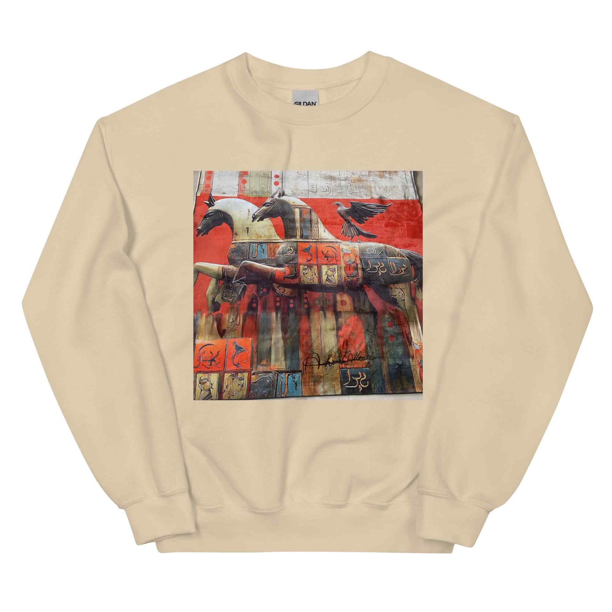 Unisex Sweatshirt — Wearable Art by Ahmed Allawi (Classic Crew)my art Allawimy art Allawi