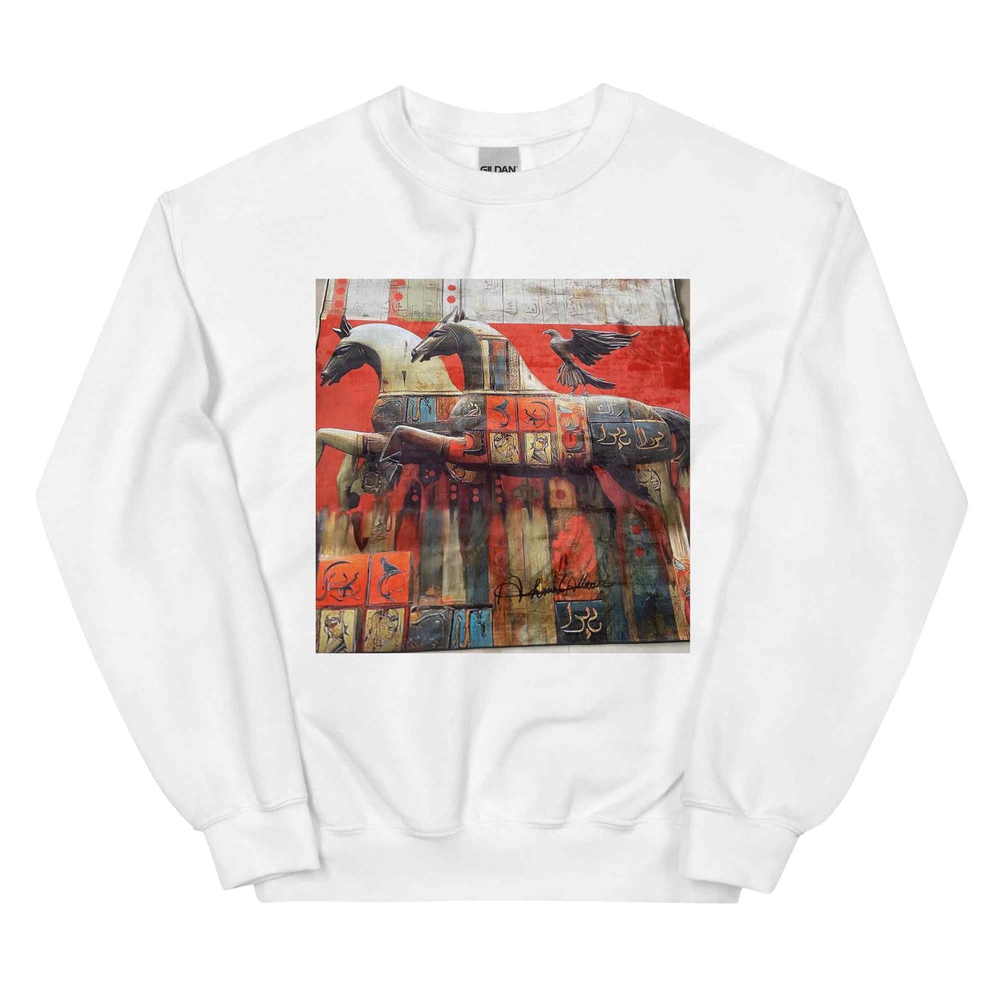 Unisex Sweatshirt — Wearable Art by Ahmed Allawi (Classic Crew)my art Allawimy art Allawi