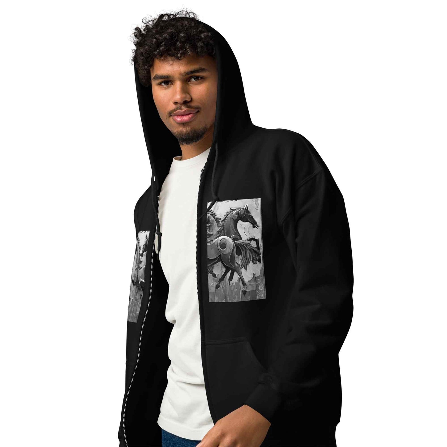Unisex Zip Hoodie — Wearable Art by Ahmed Allawimy art Allawimy art Allawi
