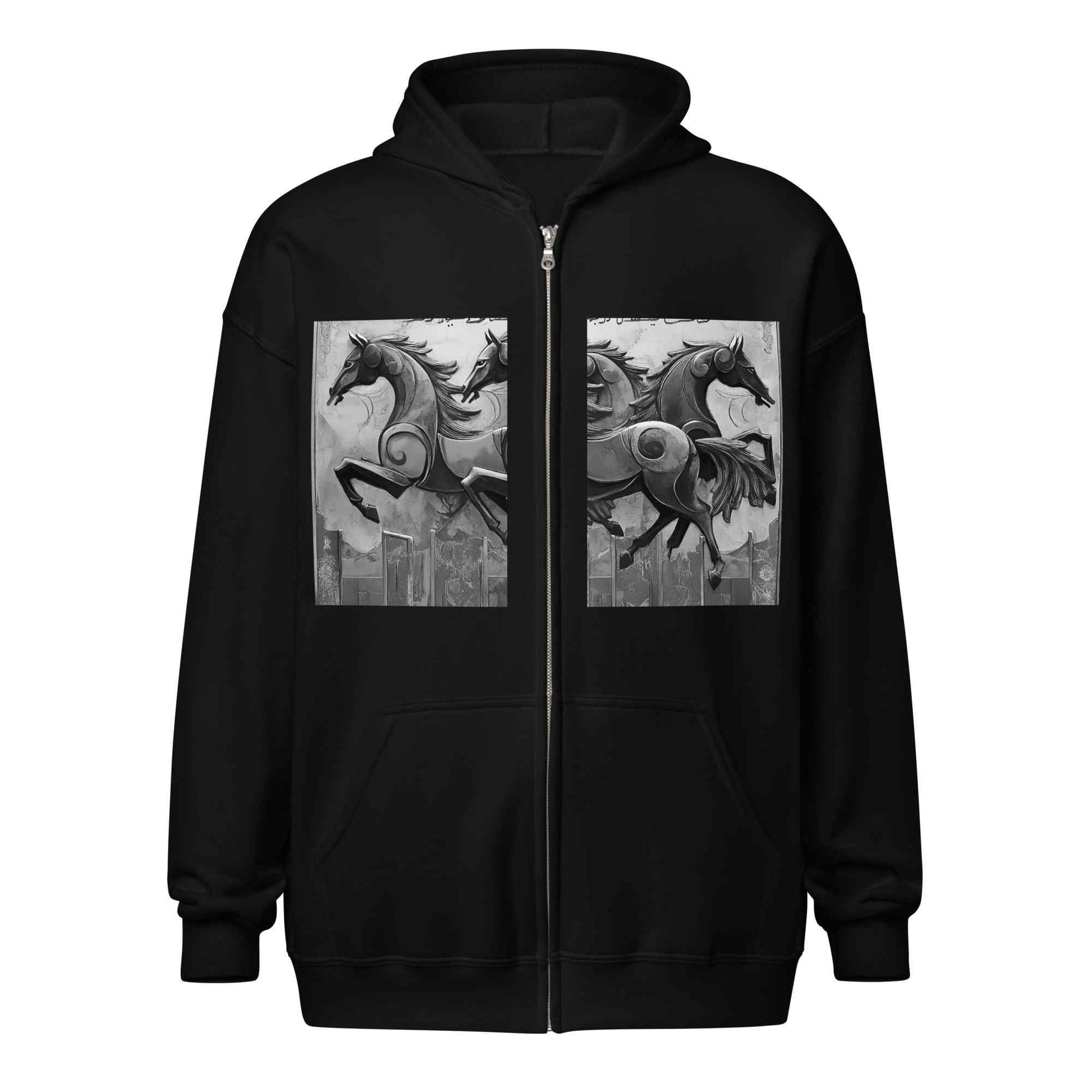 Unisex Zip Hoodie — Wearable Art by Ahmed Allawimy art Allawimy art Allawi