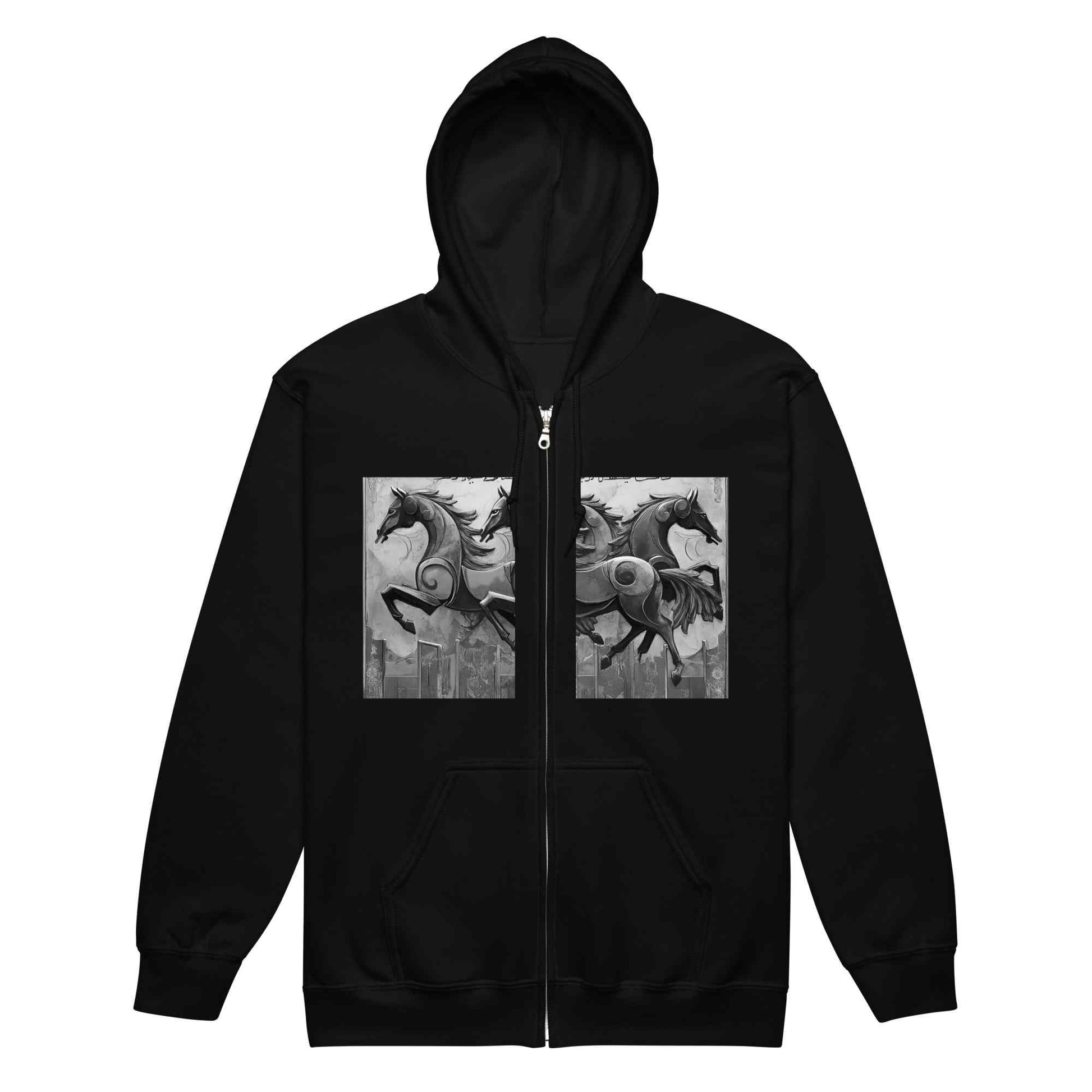 Unisex Zip Hoodie — Wearable Art by Ahmed Allawimy art Allawimy art Allawi