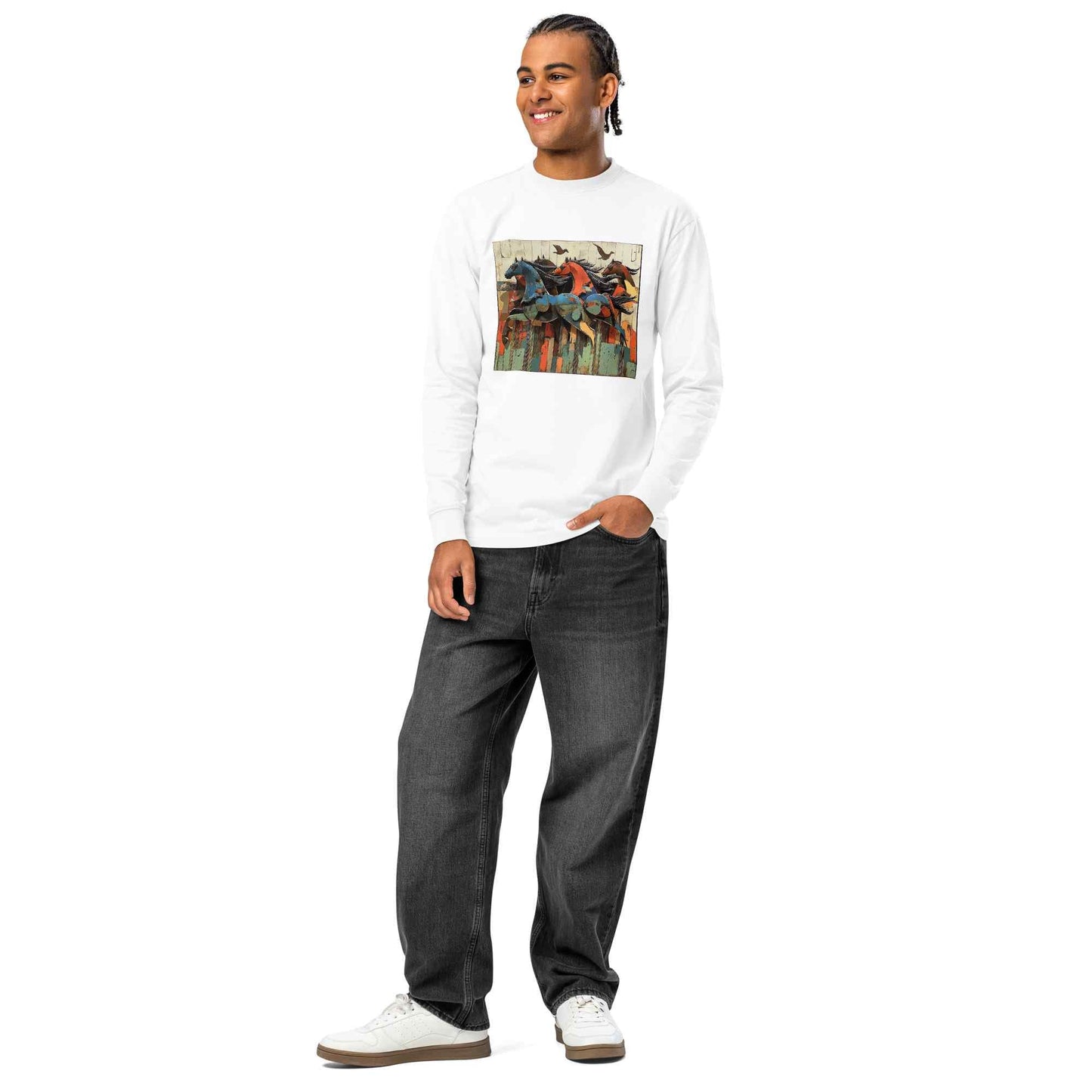 Wearable Art Long Sleeve T-Shirt — my art Allawimy art Allawimy art Allawi
