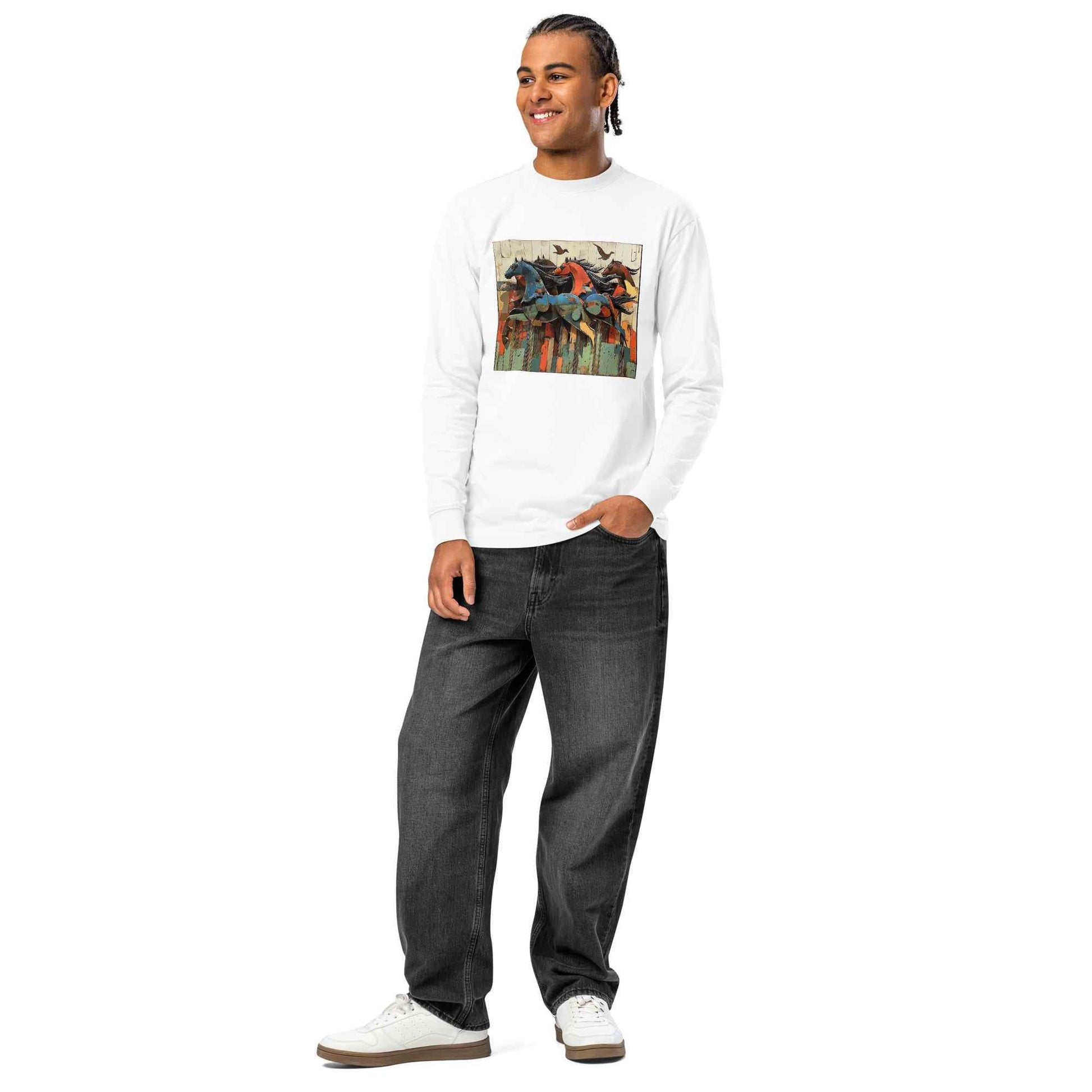Wearable Art Long Sleeve T-Shirt — my art Allawimy art Allawimy art Allawi