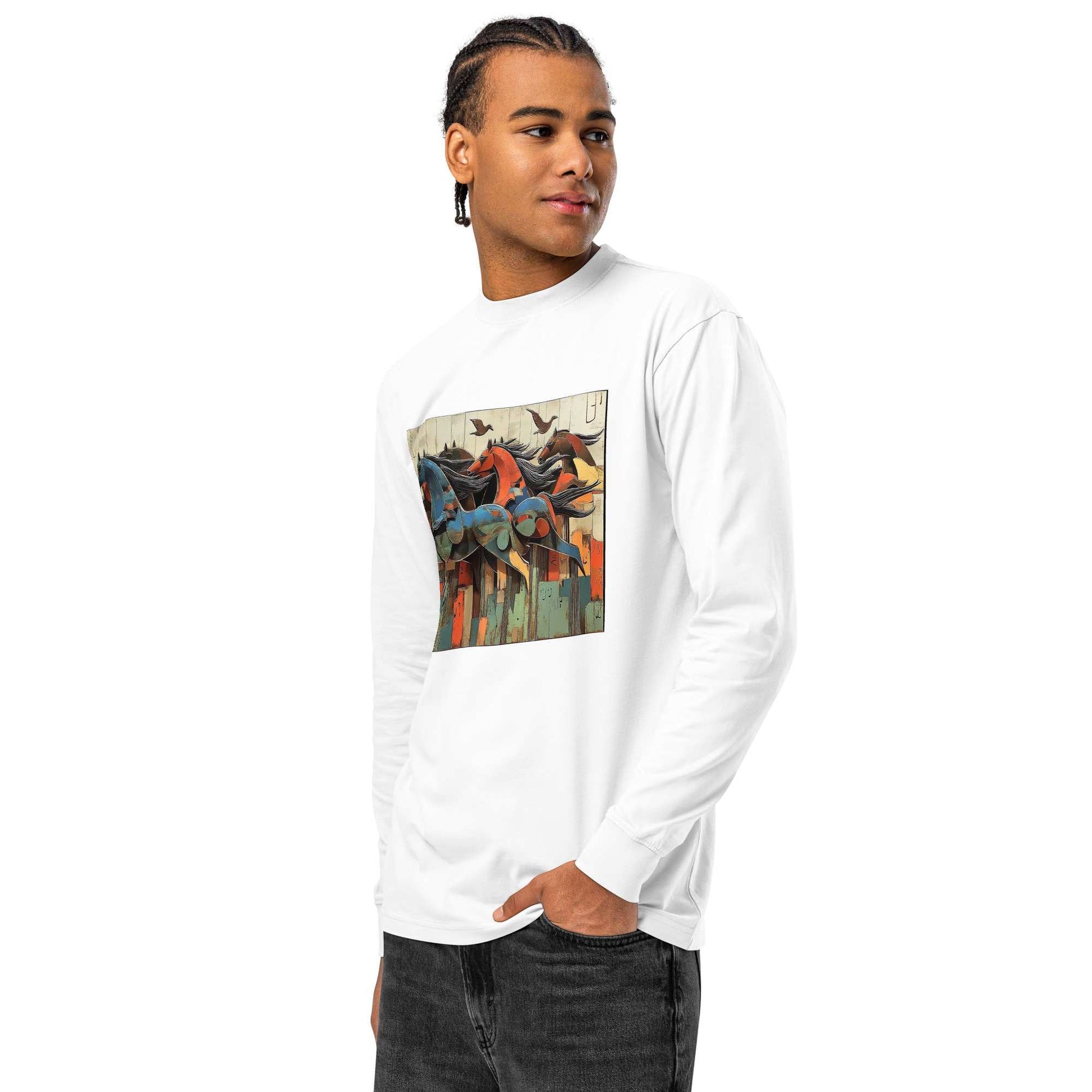 Wearable Art Long Sleeve T-Shirt — my art Allawimy art Allawimy art Allawi
