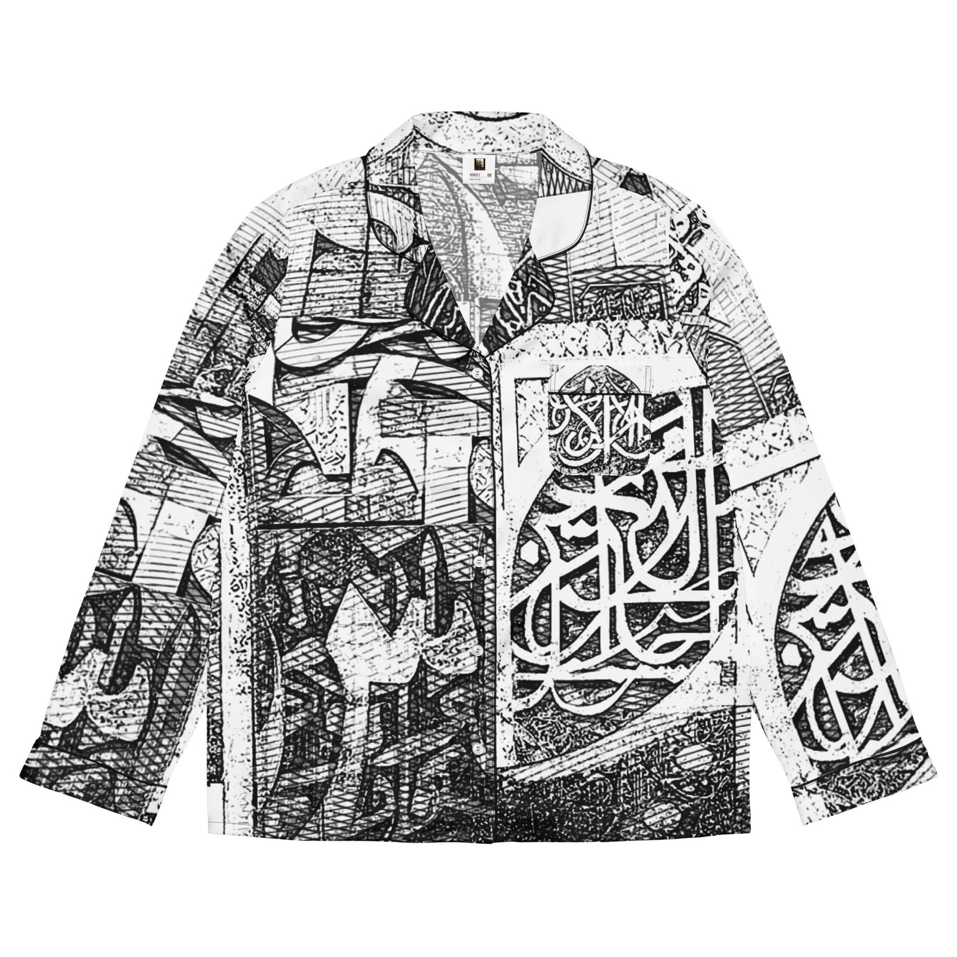 Women's Long Sleeve Pajama Top — Bronze Motif Editionmy art Allawimy art Allawi