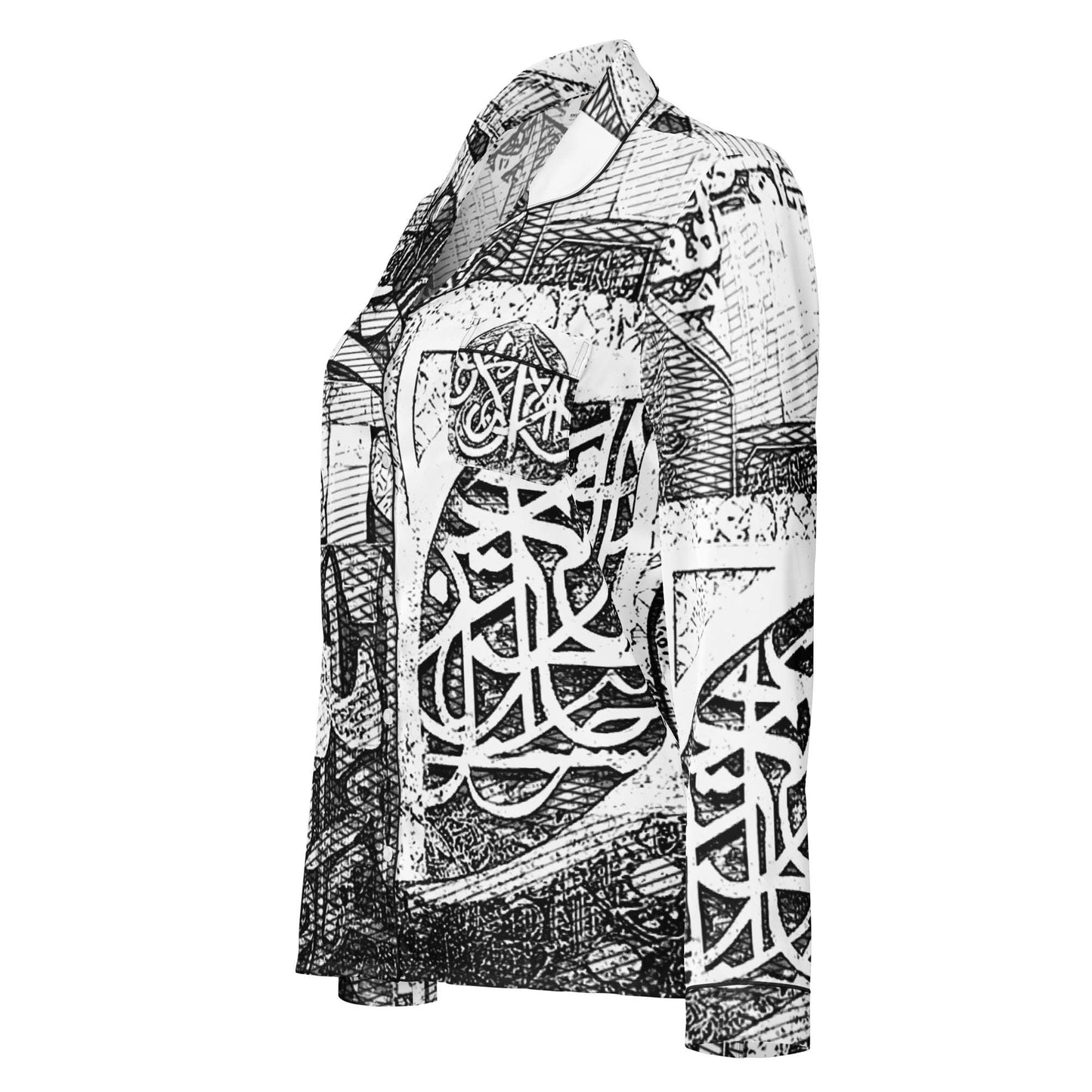 Women's Long Sleeve Pajama Top — Bronze Motif Editionmy art Allawimy art Allawi