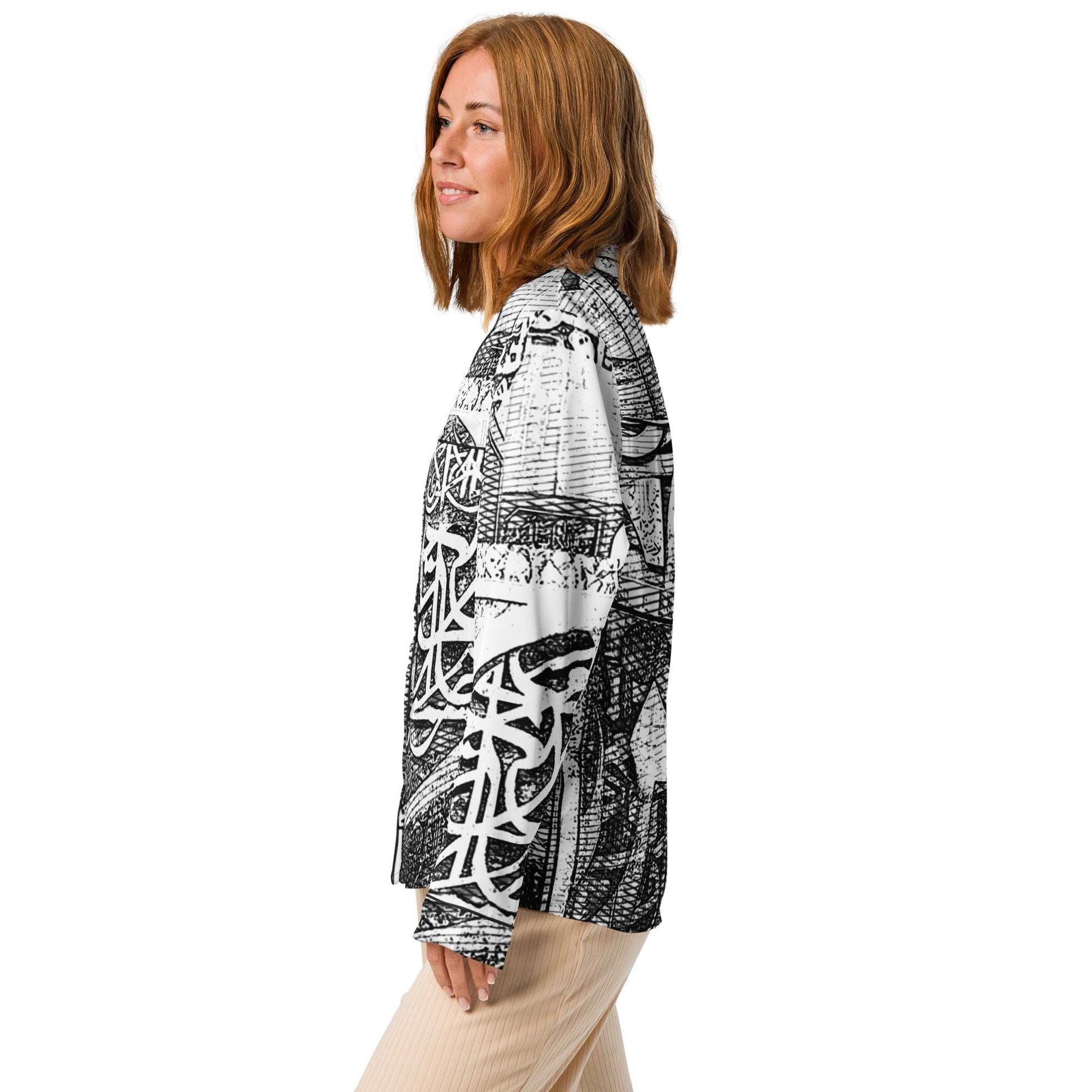 Women's Long Sleeve Pajama Top — Bronze Motif Editionmy art Allawimy art Allawi