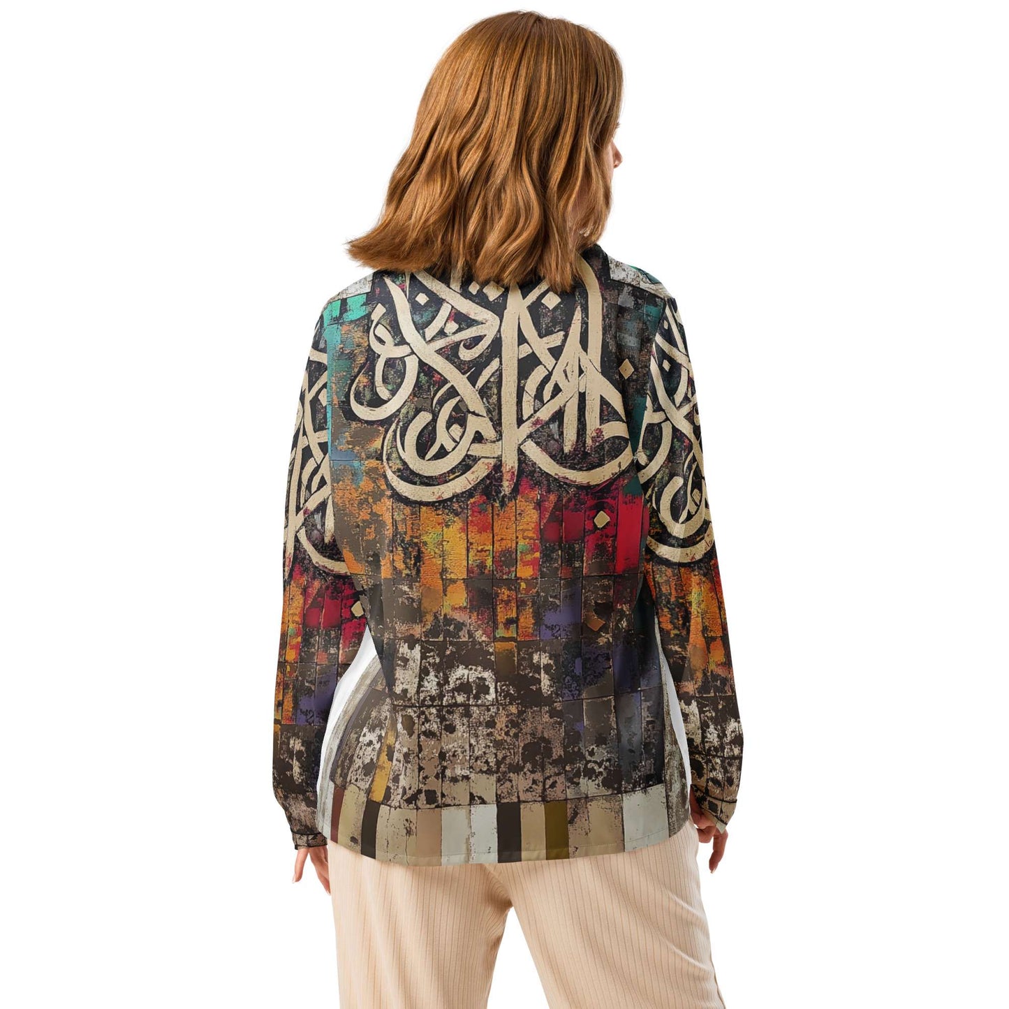 Women's Long Sleeve Pajama Top — Ceramic Motif Editionmy art Allawimy art Allawi