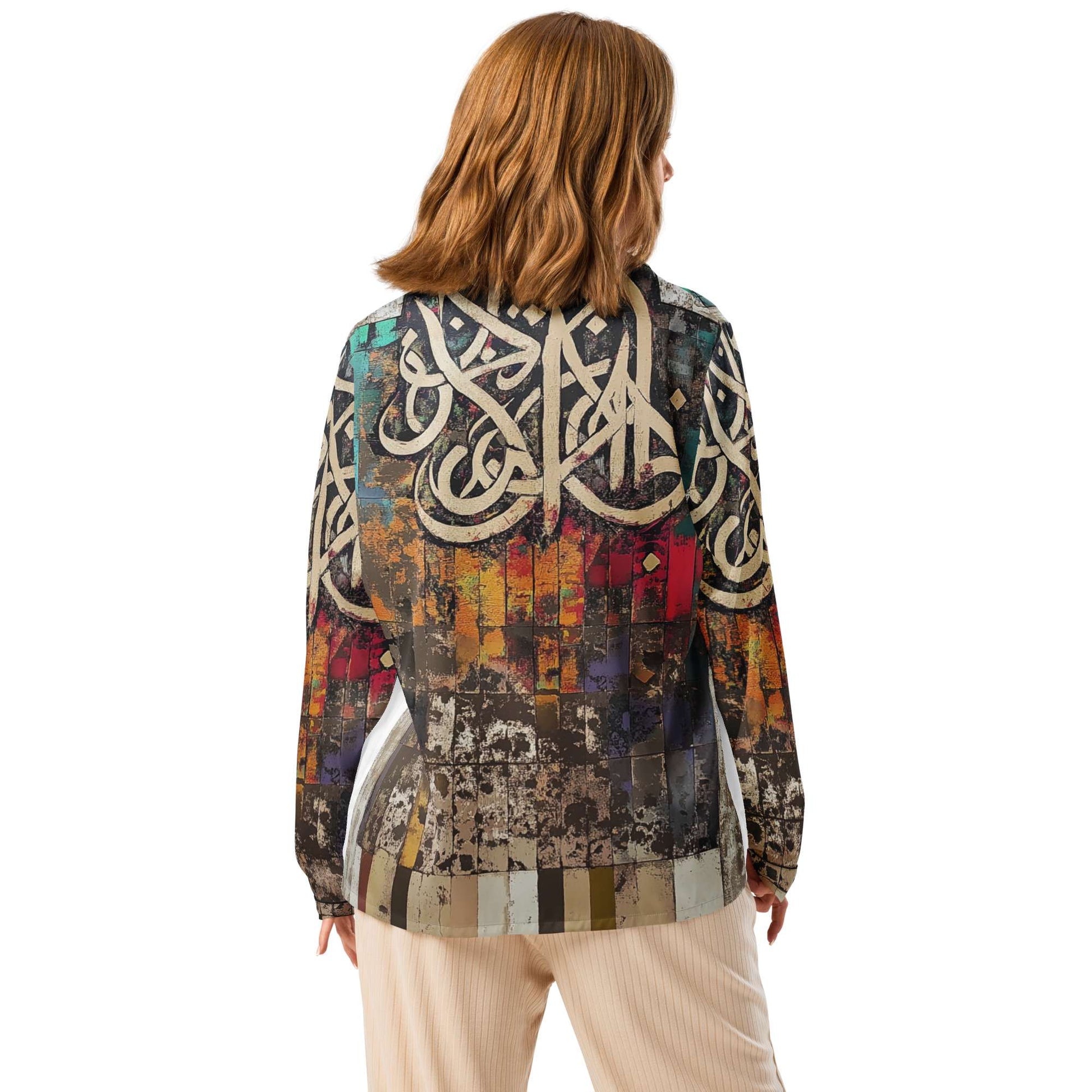 Women's Long Sleeve Pajama Top — Ceramic Motif Editionmy art Allawimy art Allawi