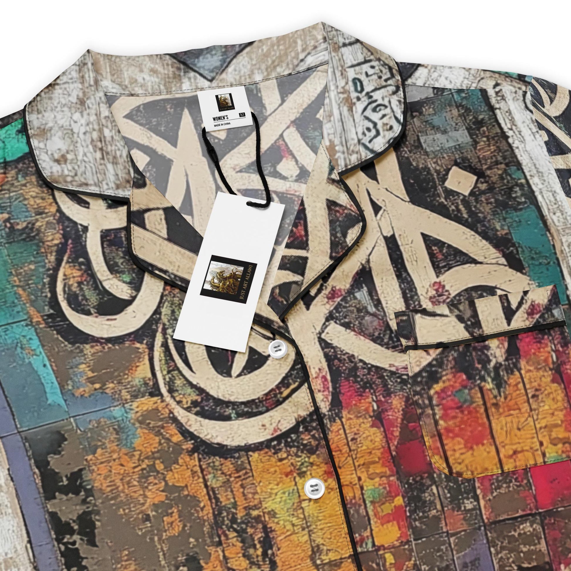 Women's Long Sleeve Pajama Top — Ceramic Motif Editionmy art Allawimy art Allawi
