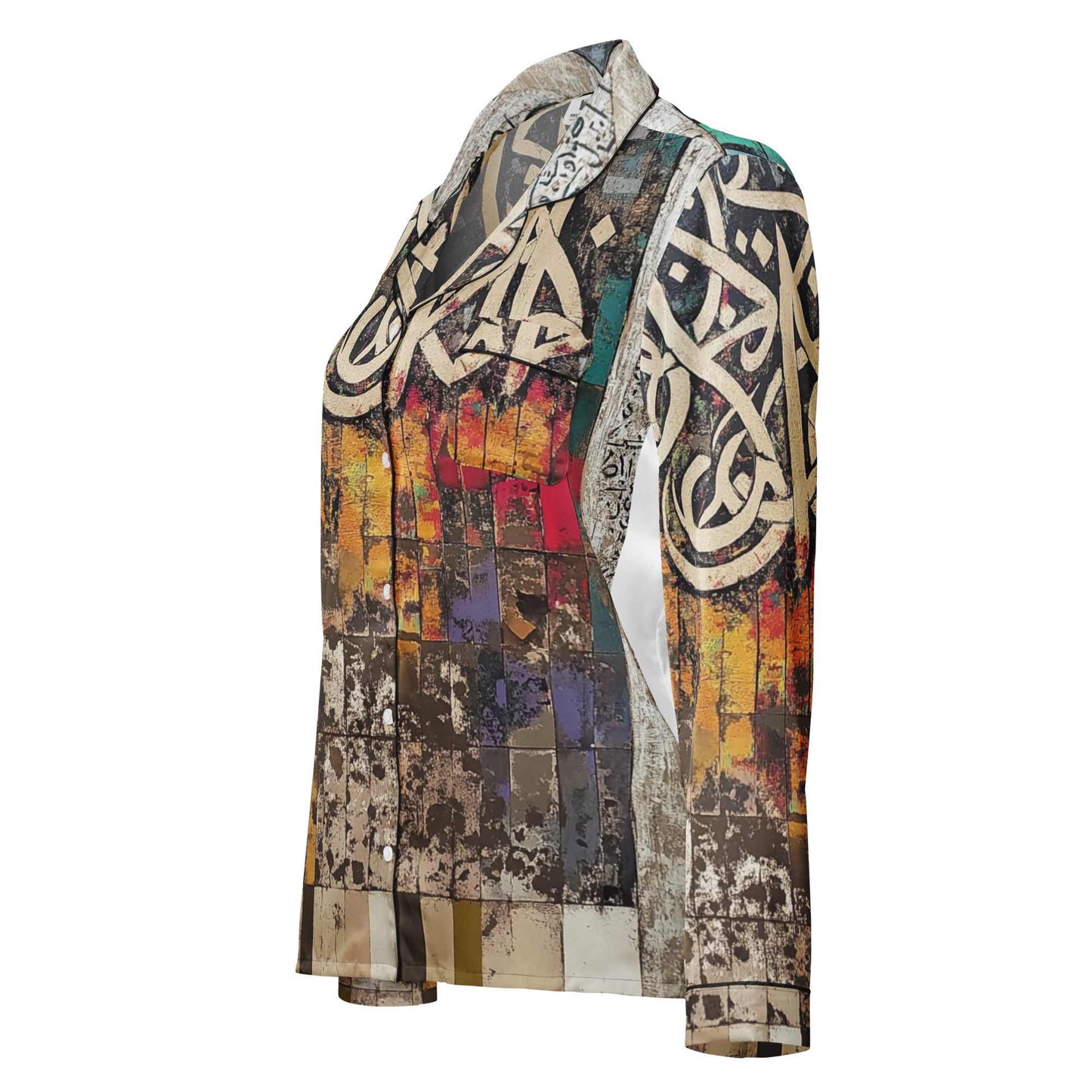 Women's Long Sleeve Pajama Top — Ceramic Motif Editionmy art Allawimy art Allawi
