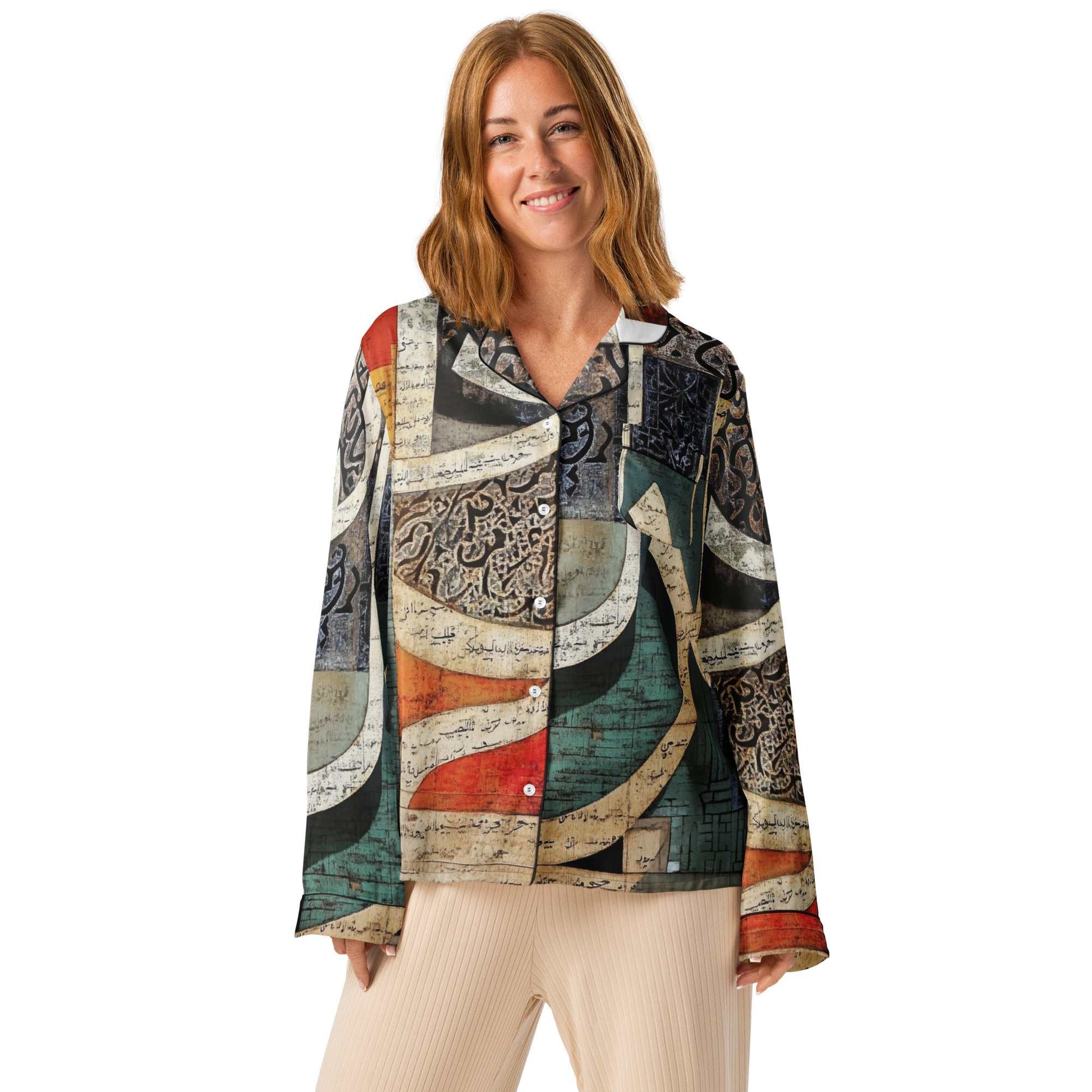 Women's Long Sleeve Pajama Top — Mosaic Editionmy art Allawimy art Allawi