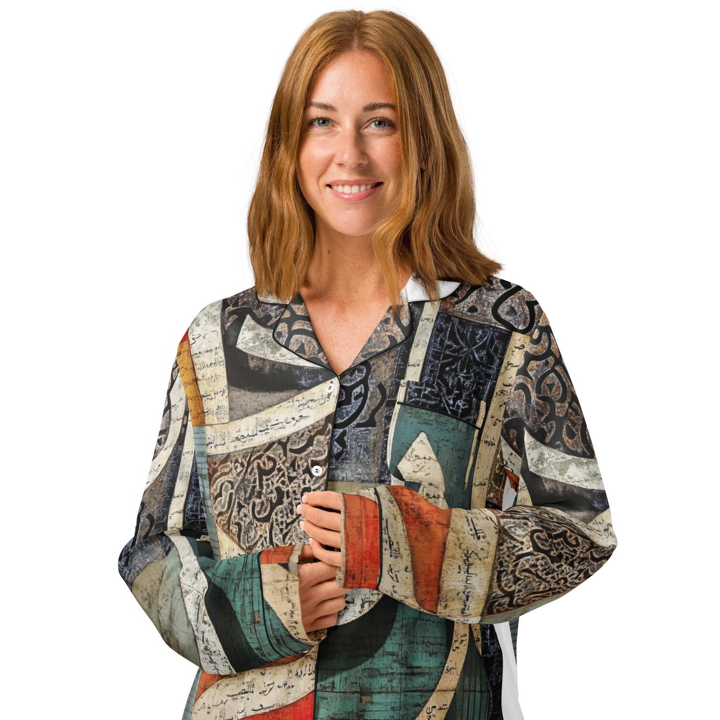 Women's Long Sleeve Pajama Top — Mosaic Editionmy art Allawimy art Allawi