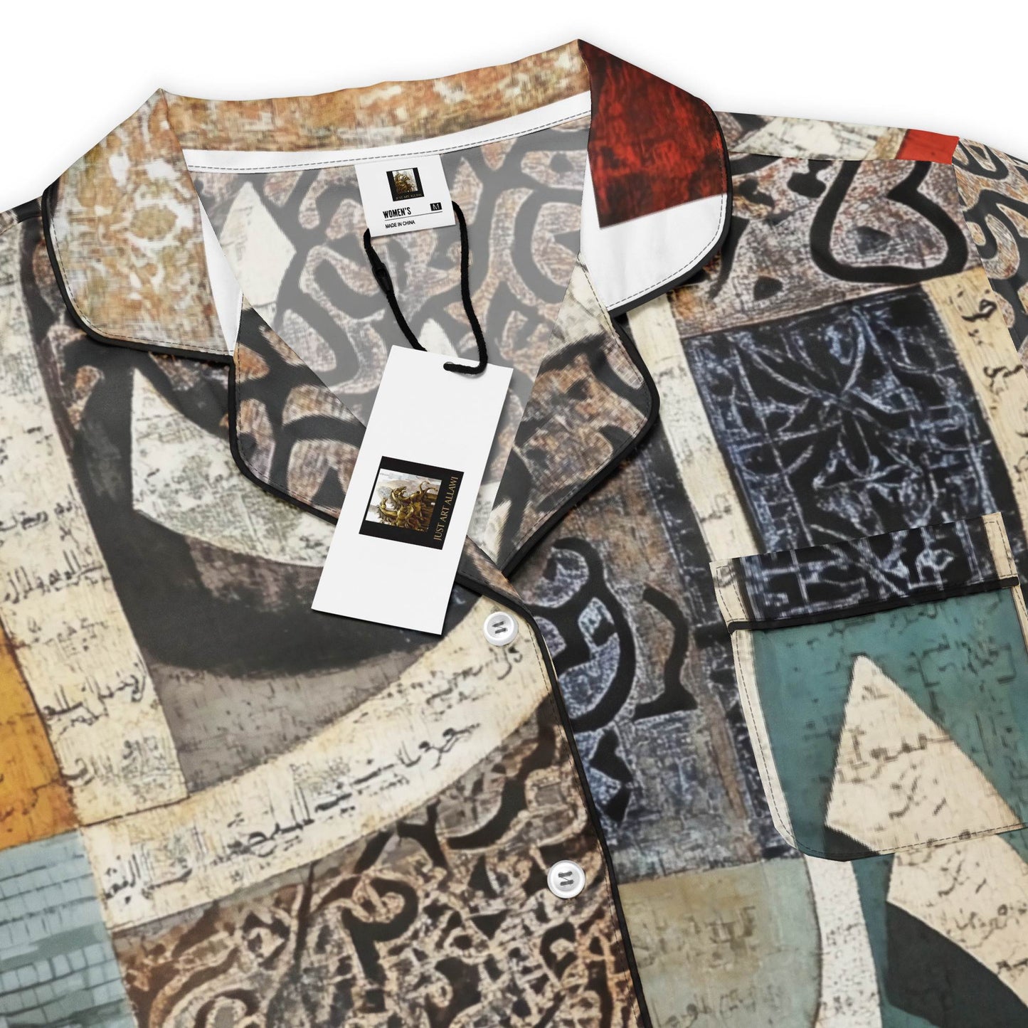 Women's Long Sleeve Pajama Top — Mosaic Editionmy art Allawimy art Allawi