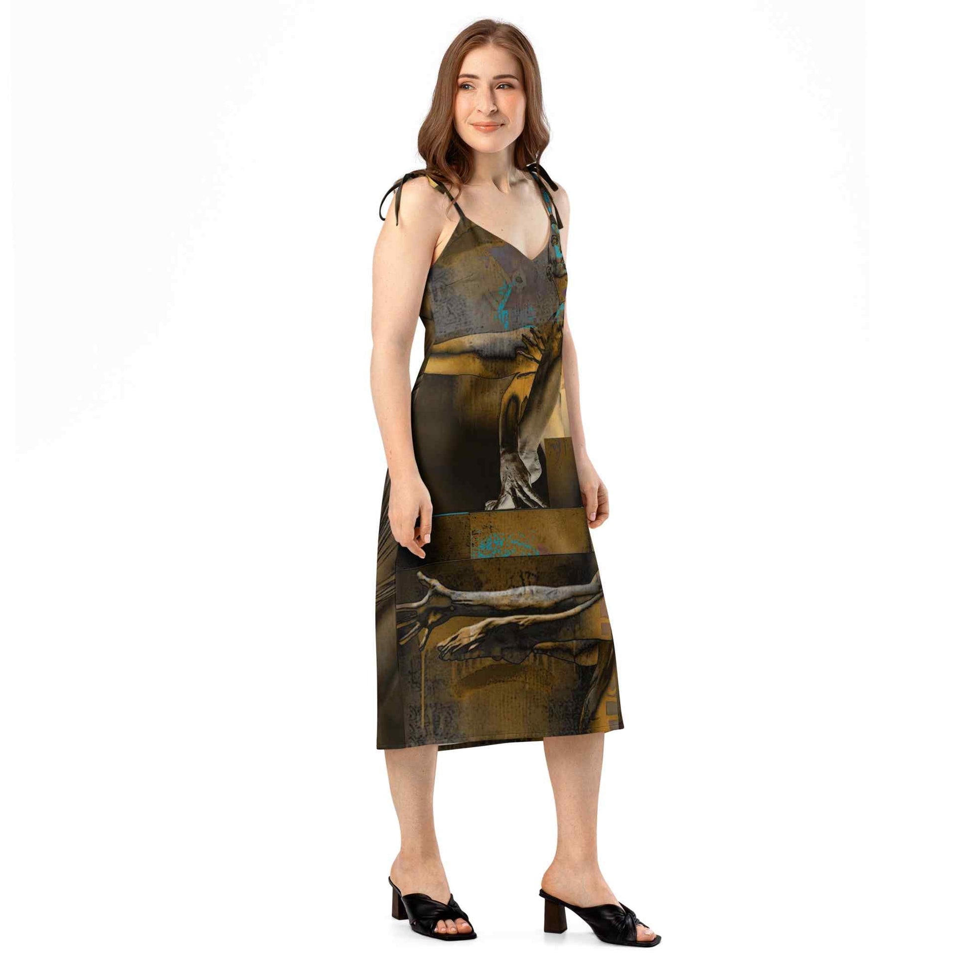 Women's Tie-Strap Midi Dress — Just Art Fashion Editionmy art Allawimy art Allawi